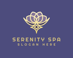 Spa - Premium Lotus Spa logo design