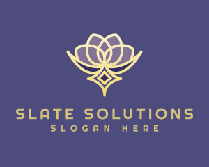 Premium Lotus Spa logo design