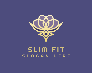 Premium Lotus Spa logo design