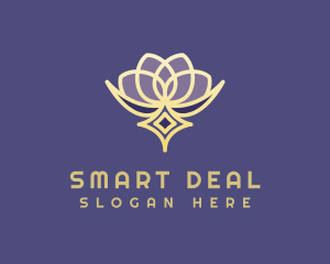 Premium Lotus Spa logo design