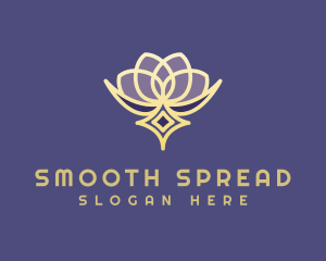 Premium Lotus Spa logo design