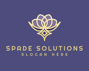 Premium Lotus Spa logo design