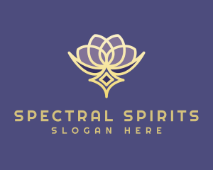 Premium Lotus Spa logo design