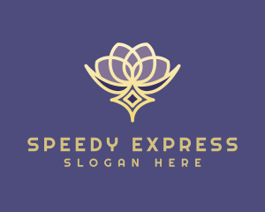 Premium Lotus Spa logo design