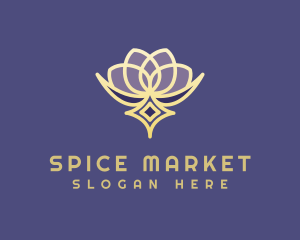 Premium Lotus Spa logo design