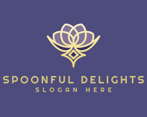 Premium Lotus Spa logo design