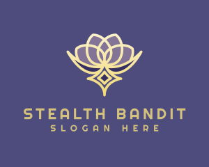 Premium Lotus Spa logo design