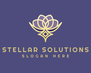 Premium Lotus Spa logo design