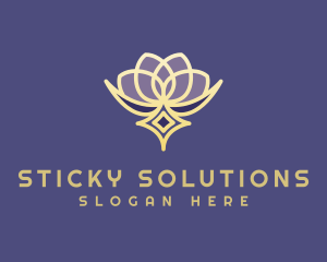 Premium Lotus Spa logo design