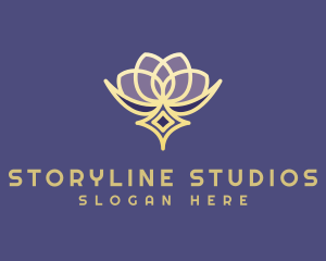 Premium Lotus Spa logo design