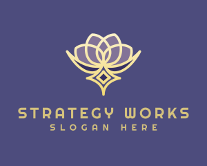 Premium Lotus Spa logo design