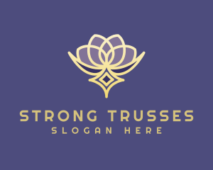 Premium Lotus Spa logo design