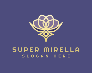 Flower Arrangement - Premium Lotus Spa logo design