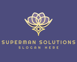 Premium Lotus Spa logo design