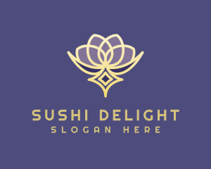 Premium Lotus Spa logo design