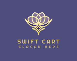 Premium Lotus Spa logo design