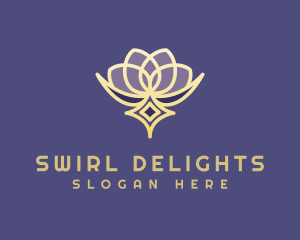 Premium Lotus Spa logo design