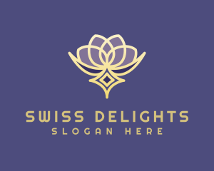 Premium Lotus Spa logo design