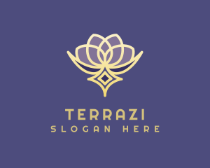 Premium Lotus Spa logo design