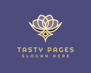 Premium Lotus Spa logo design