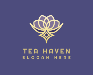 Premium Lotus Spa logo design