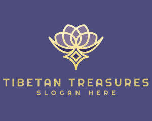 Premium Lotus Spa logo design