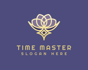 Premium Lotus Spa logo design