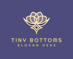 Premium Lotus Spa logo design