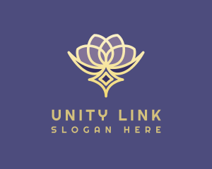 Premium Lotus Spa logo design