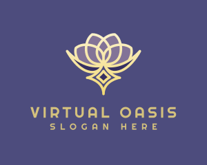 Premium Lotus Spa logo design