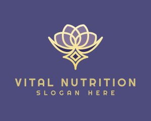 Premium Lotus Spa logo design