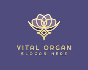 Premium Lotus Spa logo design