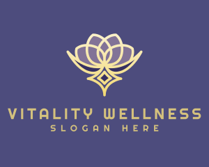 Premium Lotus Spa logo design