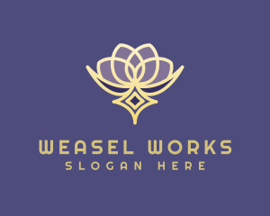 Premium Lotus Spa logo design