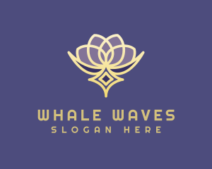 Premium Lotus Spa logo design