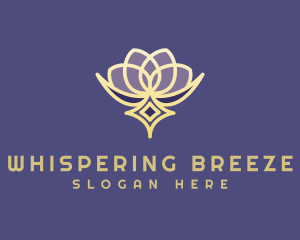 Premium Lotus Spa logo design