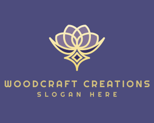 Premium Lotus Spa logo design