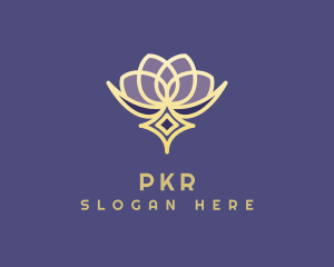 Premium Lotus Spa logo design