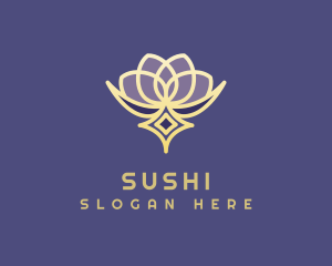 Premium Lotus Spa logo design