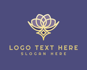 Sauna - Premium Lotus Spa logo design