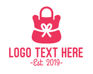 Bag - Ribbon Pink Purse logo design