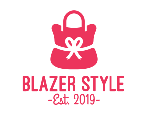 Ribbon Pink Purse  logo design