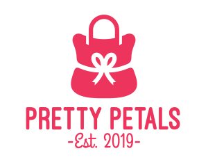 Ribbon Pink Purse  logo design