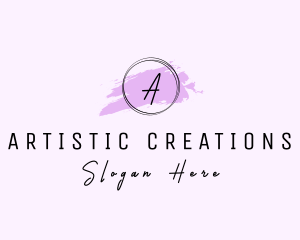 Creations - Artist Craft Watercolor logo design