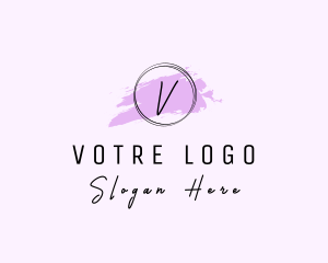 Paint And Sip - Artist Craft Watercolor logo design
