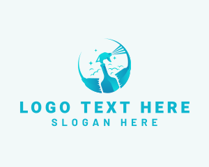 Cleaning - Sprayer Broom Cleaning logo design