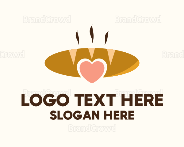 Bread Loaf Heart Logo