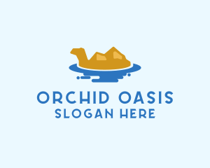 Egyptian Camel Oasis logo design