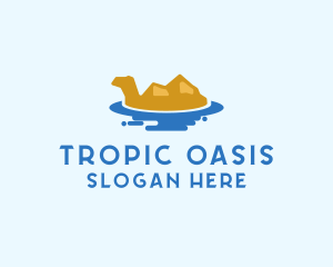 Egyptian Camel Oasis logo design