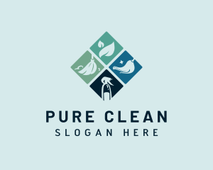 Janitorial Sanitation Cleaning logo design